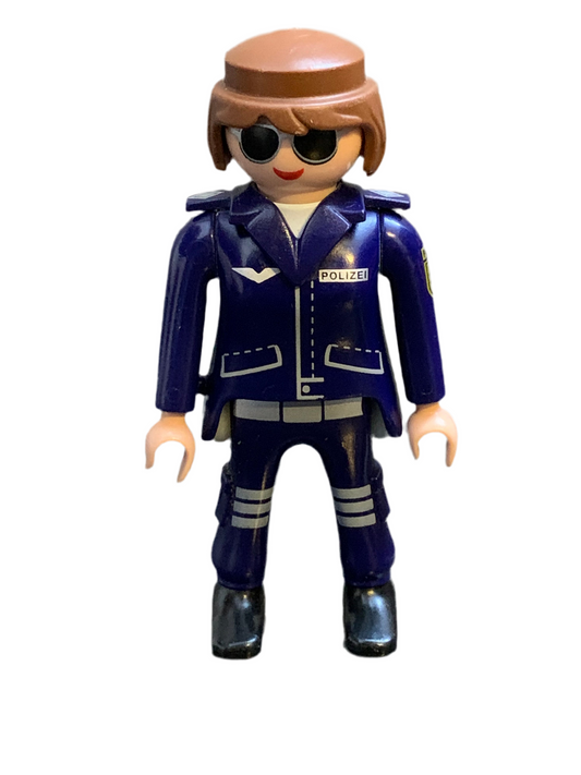 PLAYMOBIL FIGURE WOMAN GIRL POLICE OFFICER