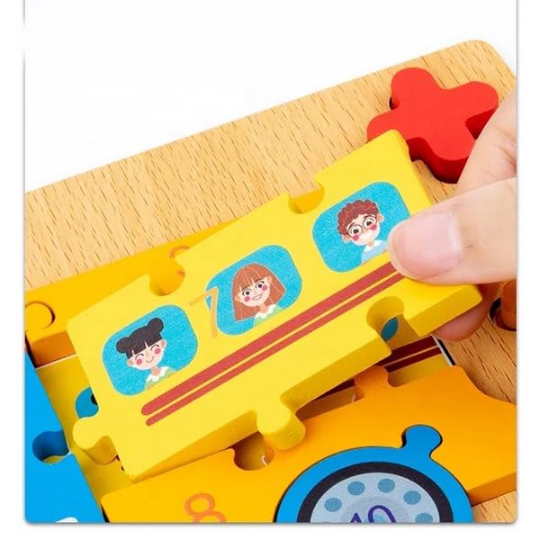 Extrokids Wooden Jigsaw Puzzle School Bus