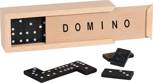 Classic Domino in Wooden Box Game.