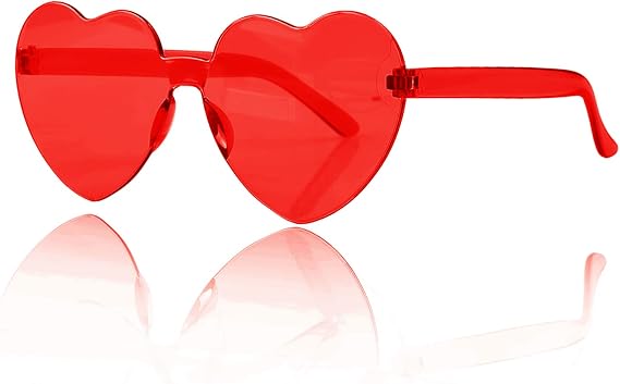 Kmart - JD Party Perspex Heart Glasses.