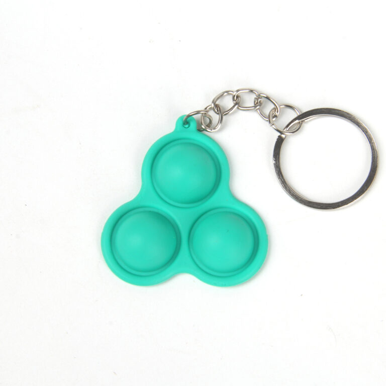 Snack toy_3 Bubble Triangle Push Pop Keychain.