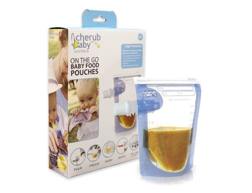 Cherub Baby On The Go Food Storage Pouch (20 Pcs)