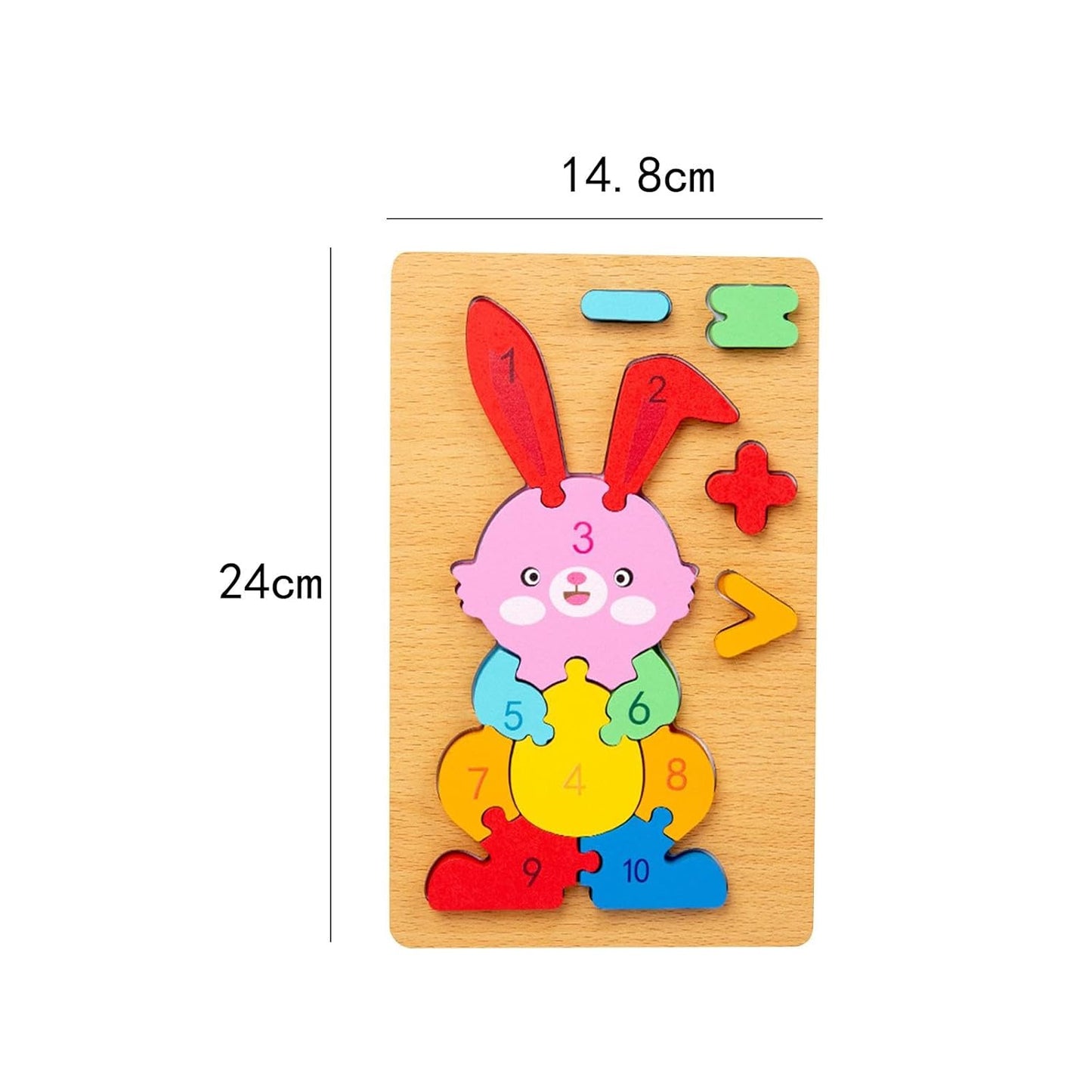 Wooden Rabbit-Shaped Puzzle.