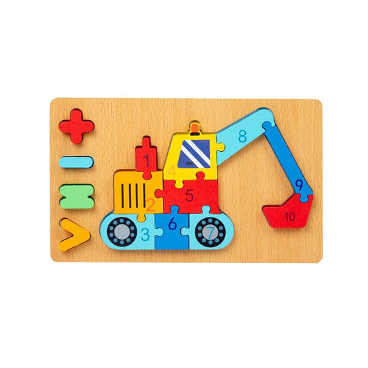 Small Wooden Puzzle Board for Kids