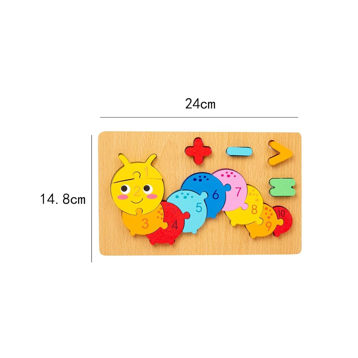 Number Puzzle Animal Jigsaw - Caterpillar