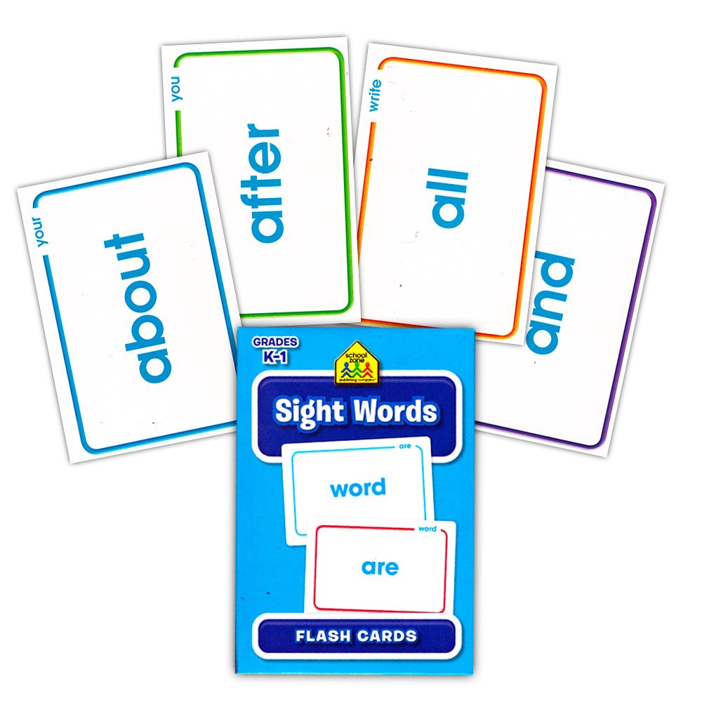 School Zone Sight Words Flash Cards.