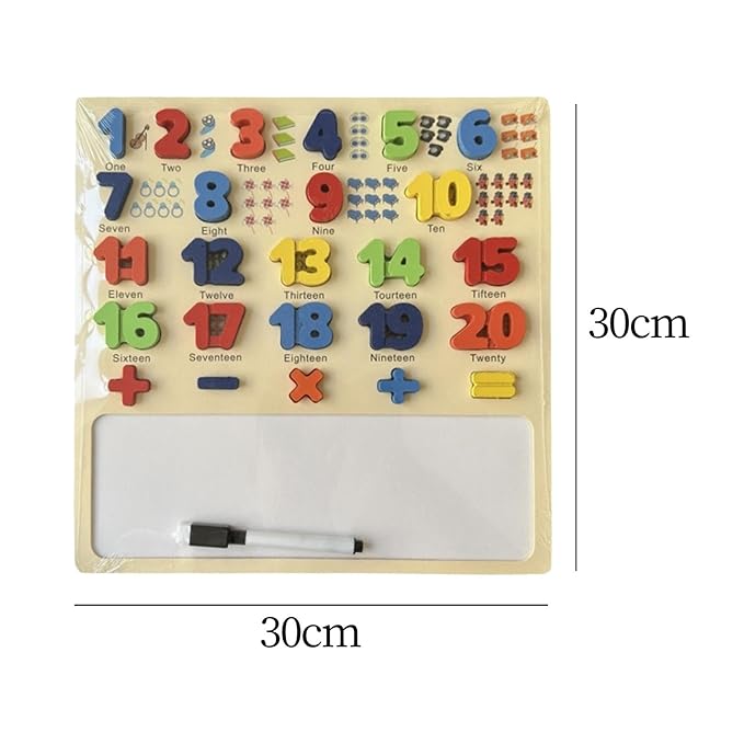 Wooden Number Puzzles Board