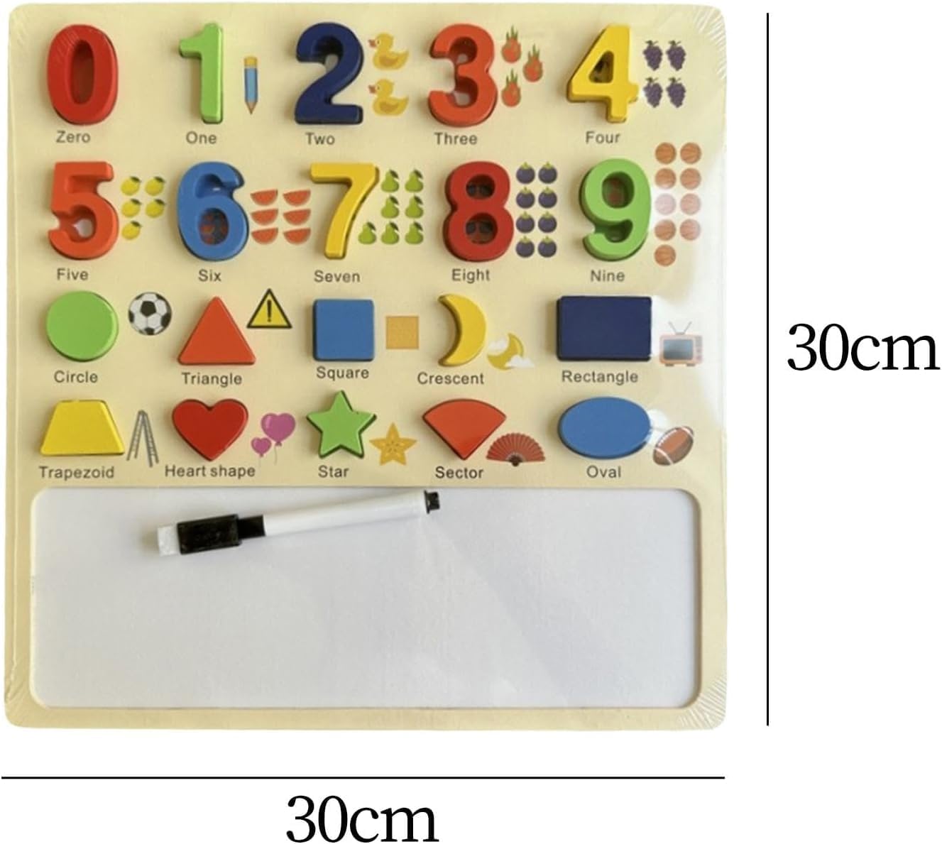 1 to 9 and 3D Shapes Numeric Toys Puzzle
