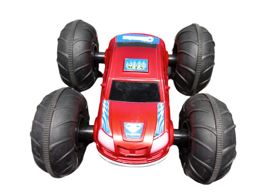 Red/white both sissd Stunt Car with Large Wheels