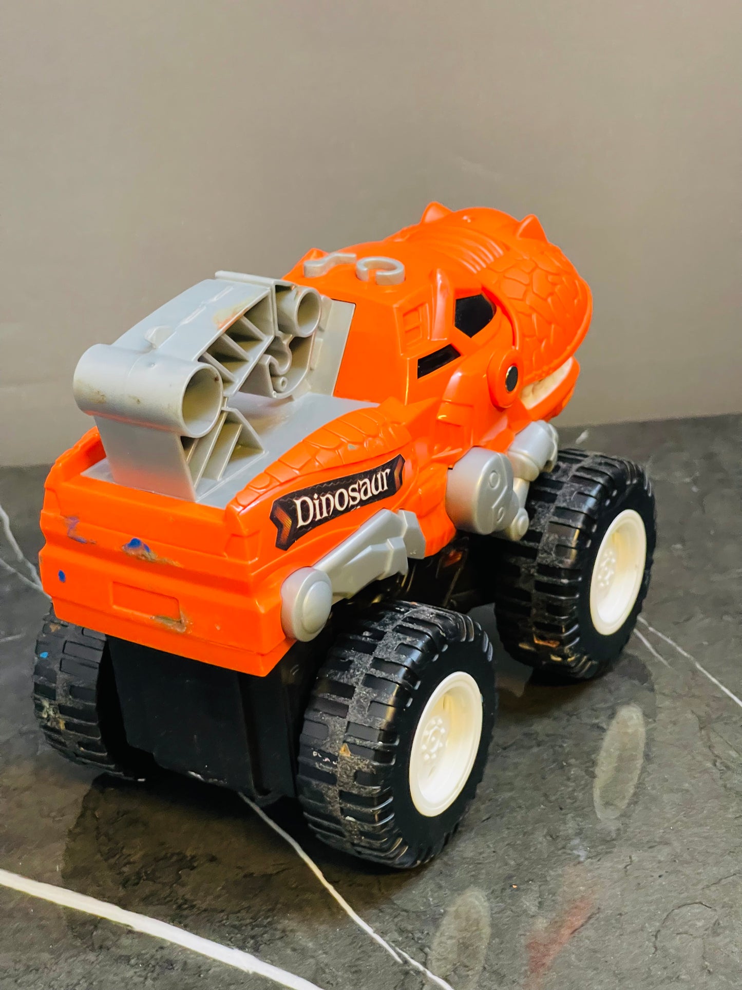 Dinosaur Monster Truck Battery Operated Toddler Truck Car Toys, Mouth Opening Monster Truck with Lights & Sounds - Roaring T-Rex, Perfect Dinosaur Shark Kids Toys for Boys & Girls
