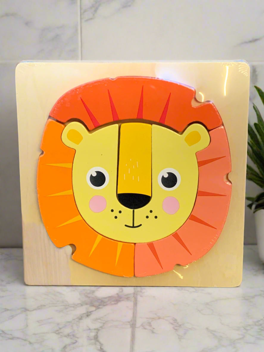 Lion Wooden Puzzle.