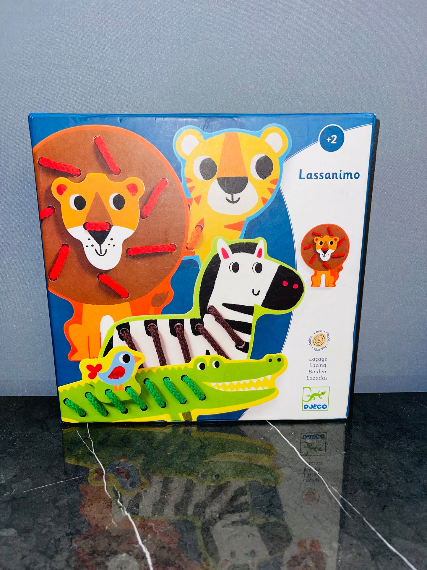 Djeco Zoo Animals Lassanimo Lacing Toy