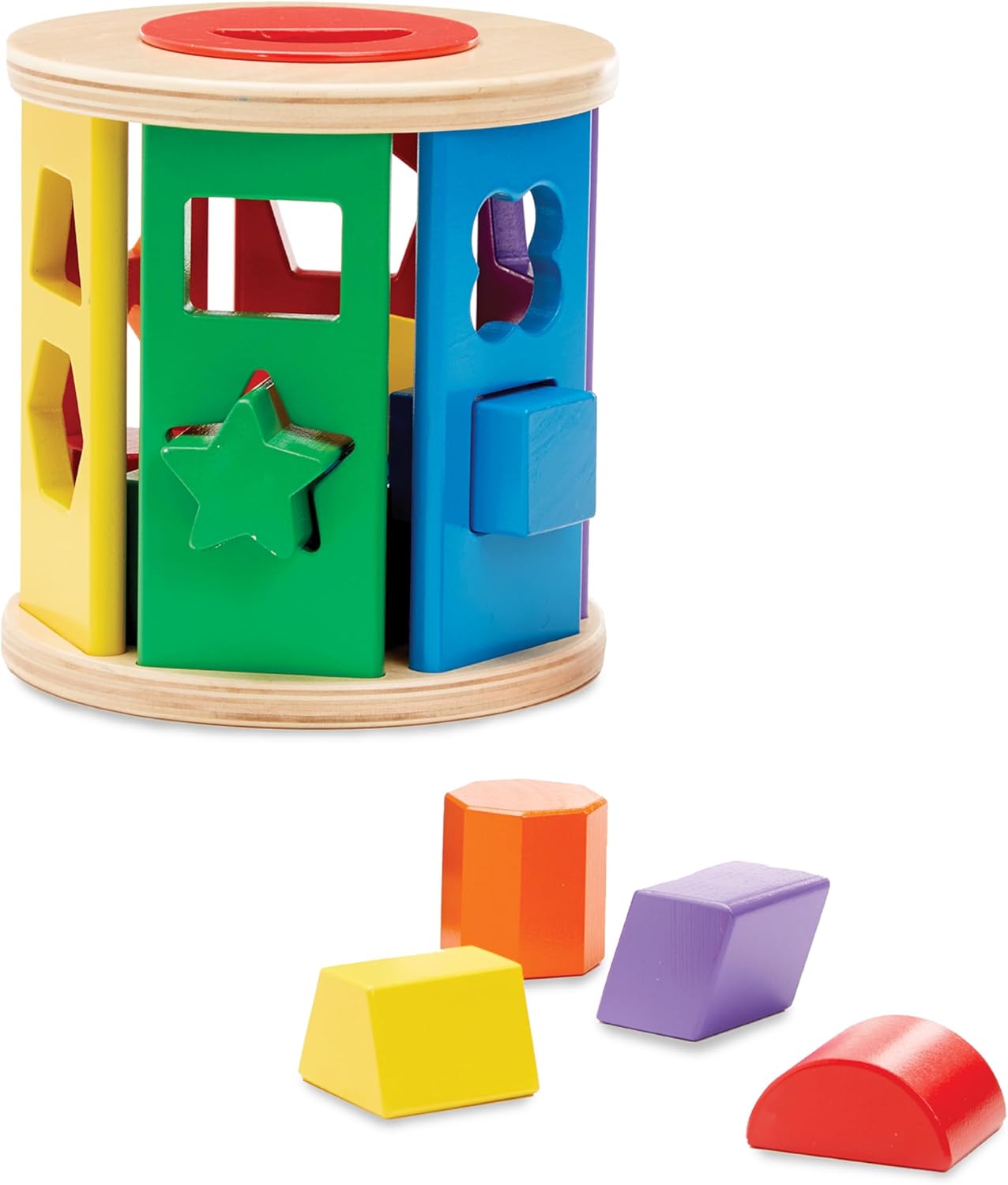 Melissa & Doug Match and Roll Shape Sorter.