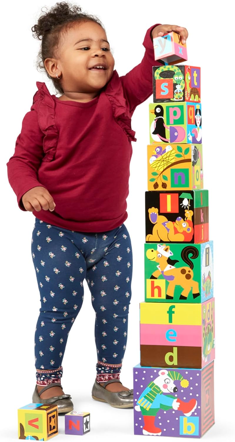 Melissa & Doug Stacking and Nesting Dice English Alphabet. (Rs 150 advance)(must check video)