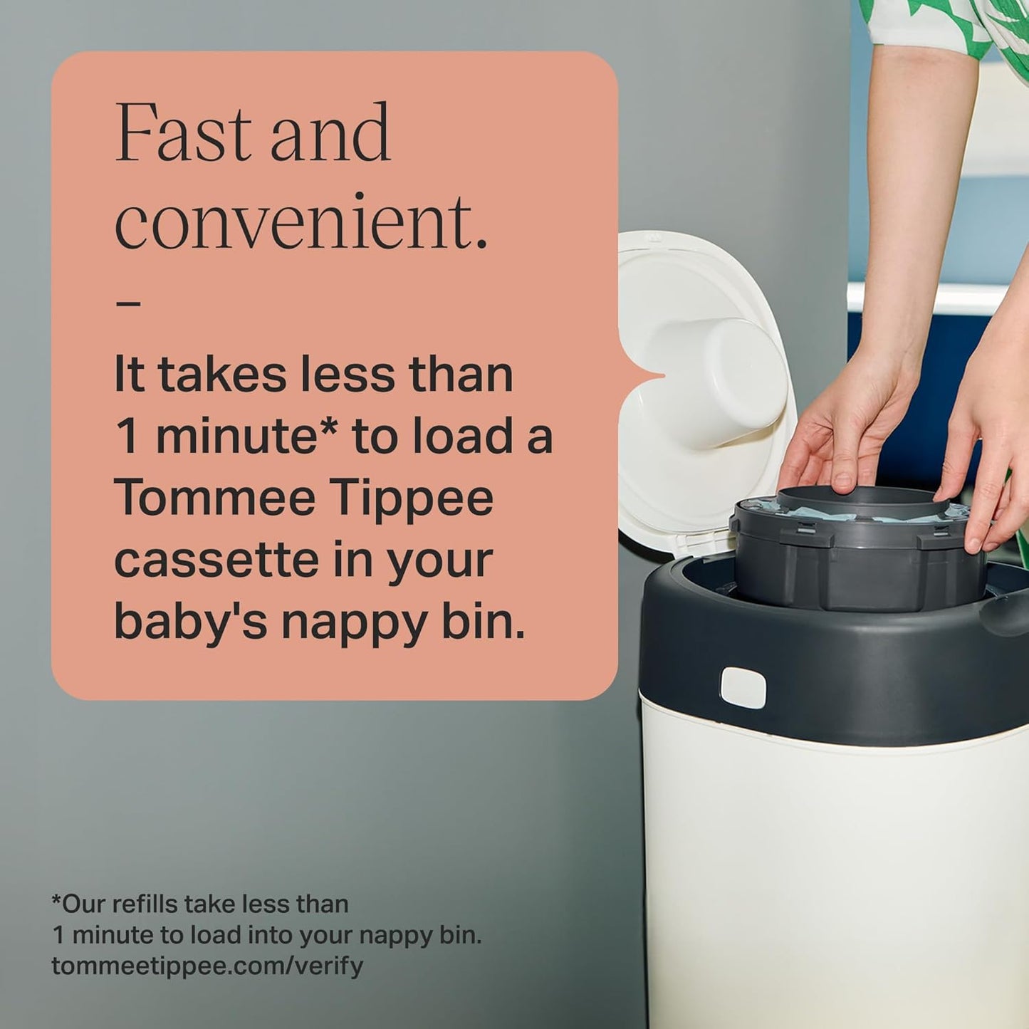 Tommee Tippee Twist and Click Advanced Nappy Bin Refill Cassettes. (4 cassettes available) (Rs 500 advance)
