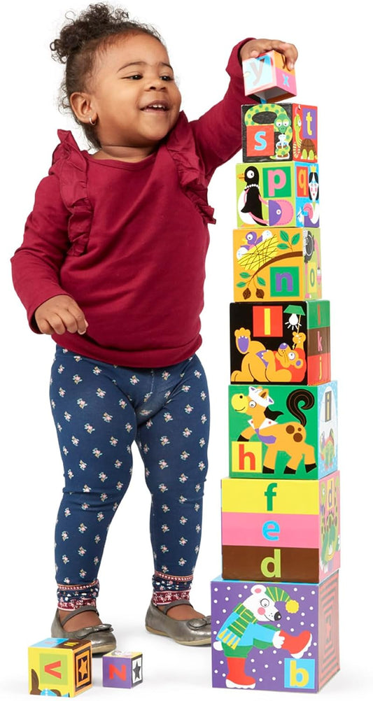 Melissa & Doug Alphabet Nesting and Stacking Blocks.