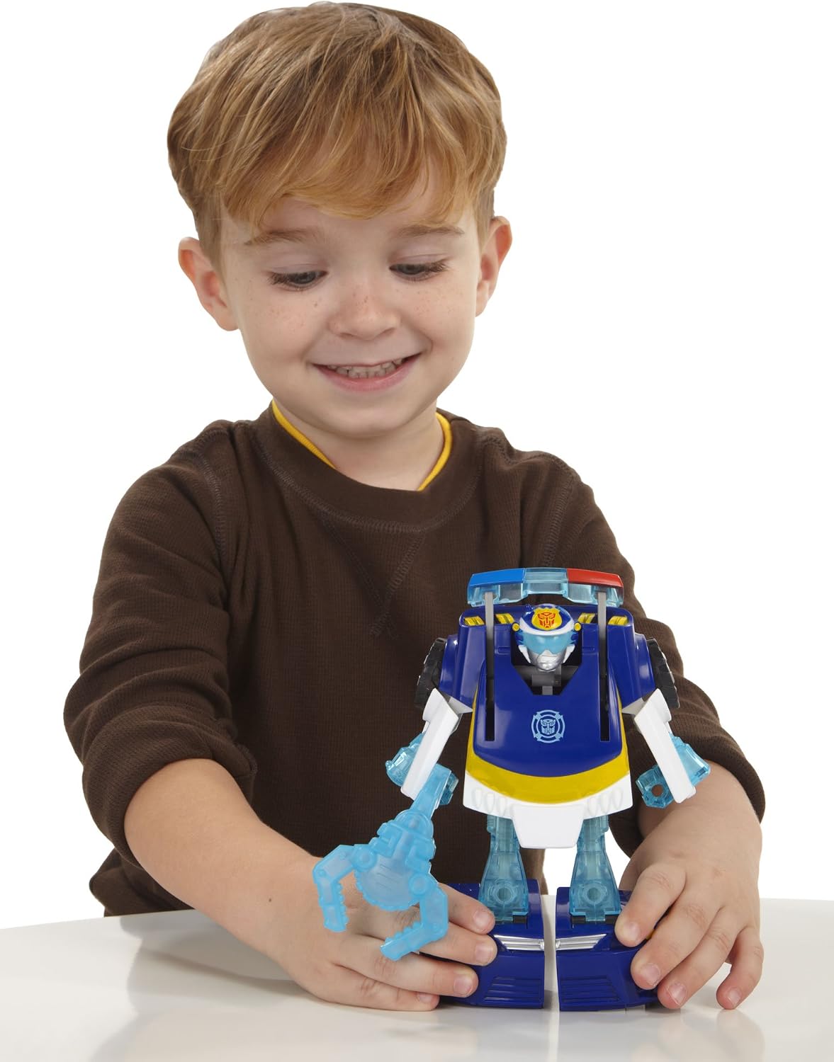 Playskool Heroes Transformers Rescue Bots Energize Chase the Police-Bot Figure.(Rs 200 advance)