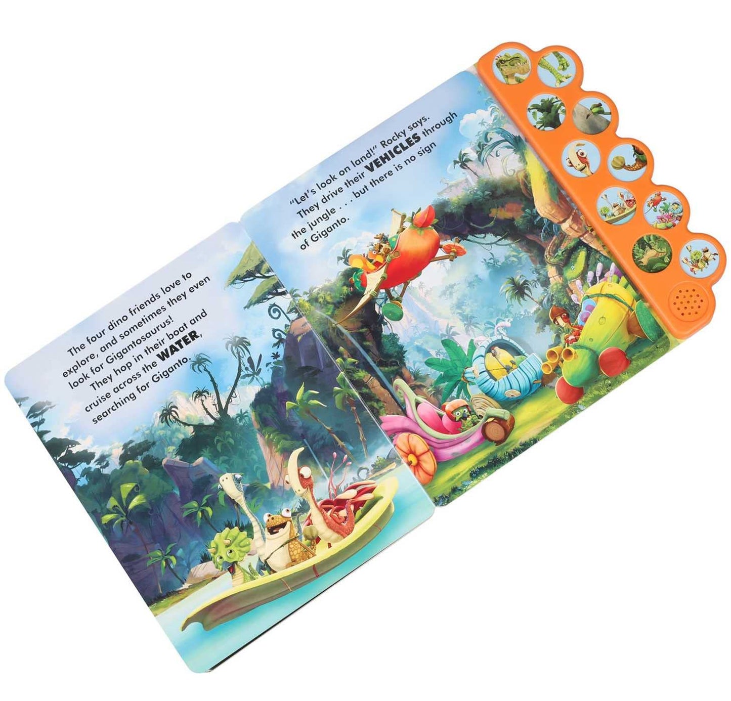 Gigantosaurus: Meet the Dinos! Sound Board Book.(batteries need replacement)