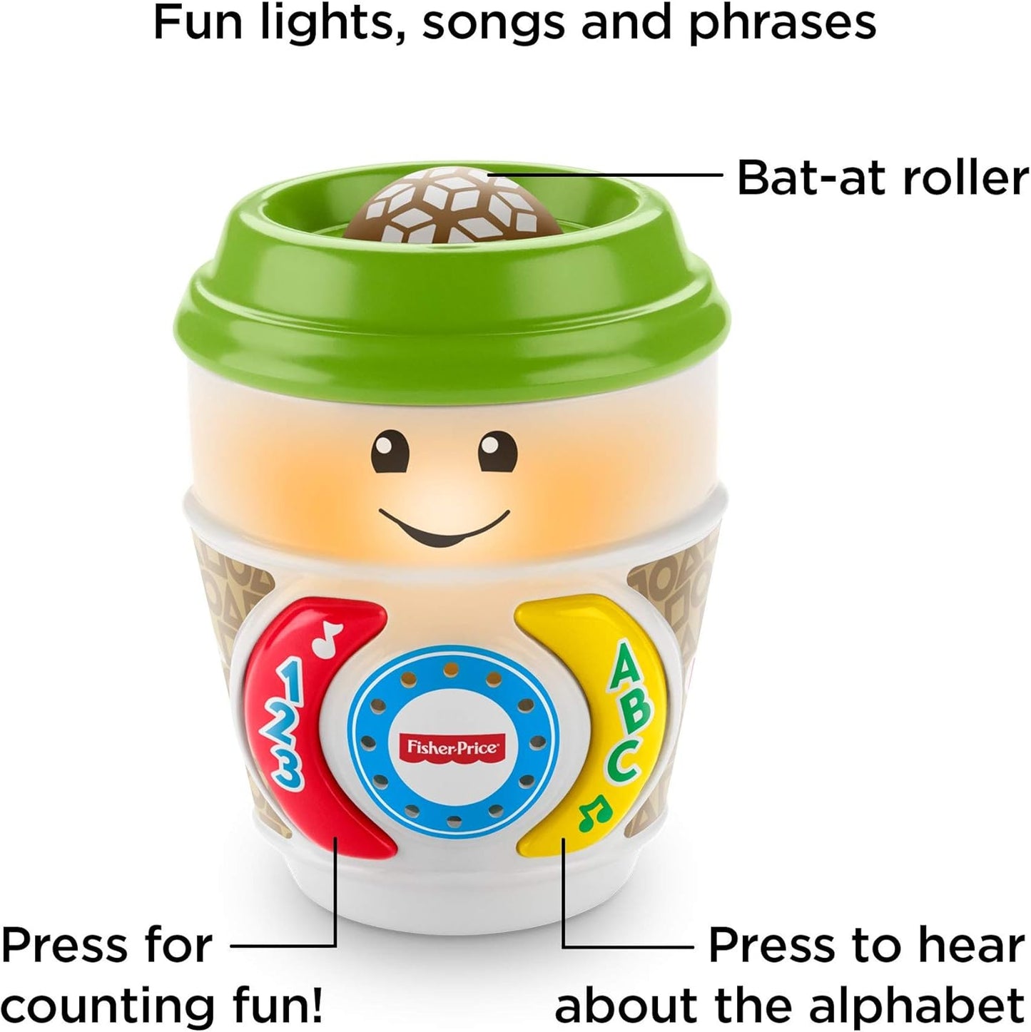 Fisher-Price Laugh & Learn On-The-Glow Coffee Cup. SKU:BXL-050