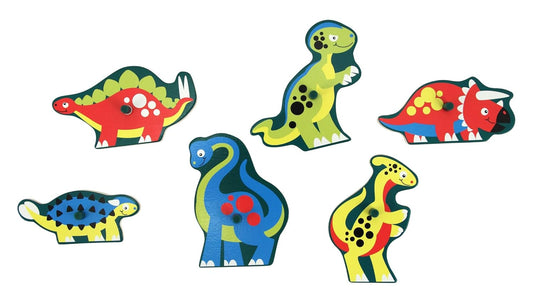 Melissa & Doug Dinosaurs Wooden Peg Puzzle.