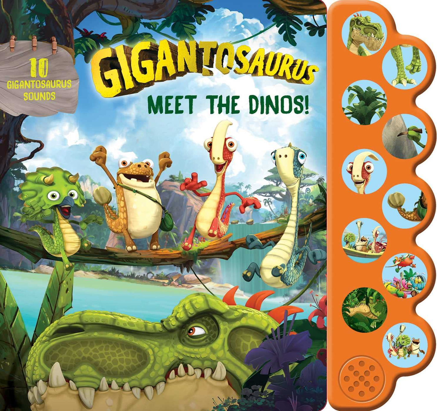 Gigantosaurus: Meet the Dinos! Sound Board Book.(batteries need replacement)
