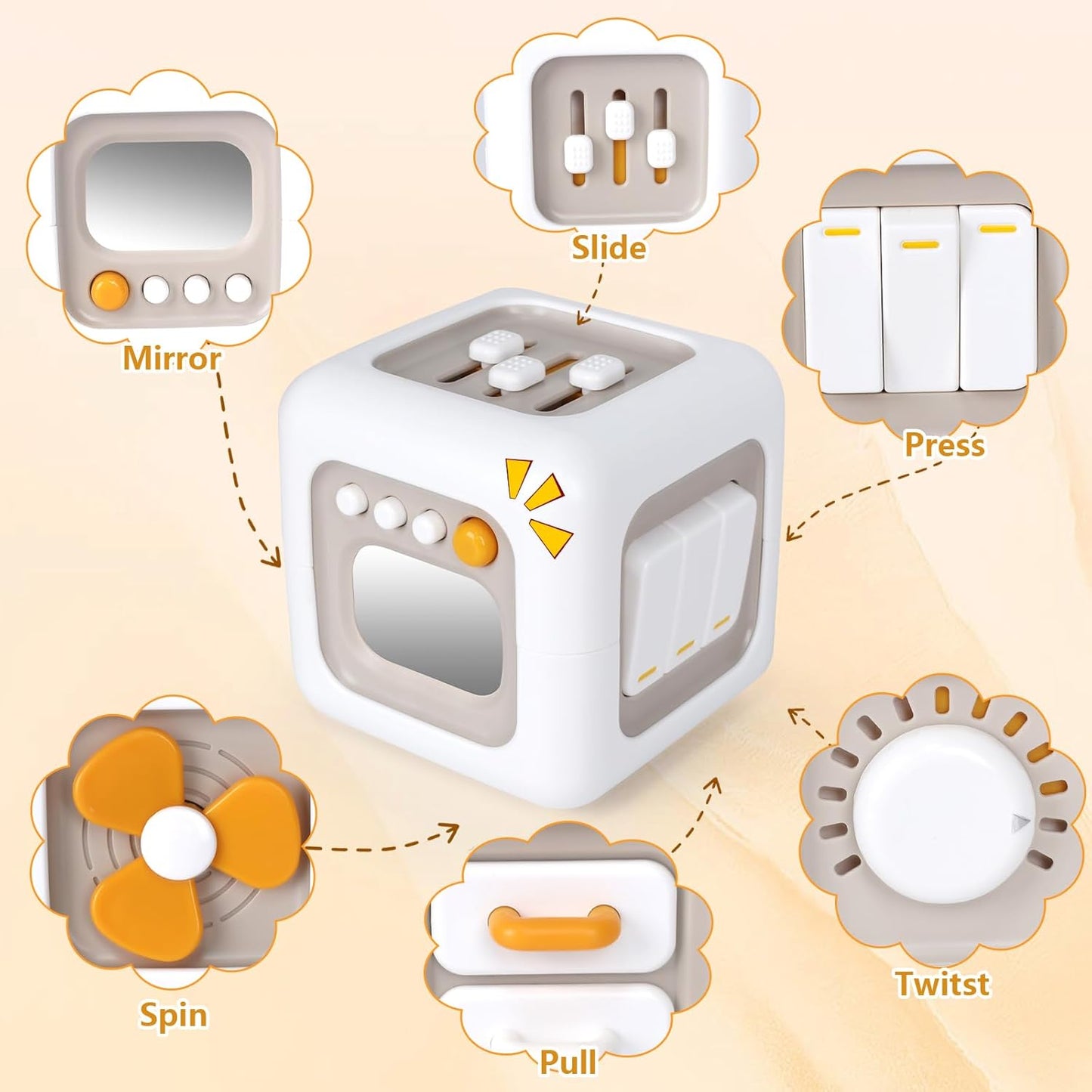 Montessori Busy Activity Cube.