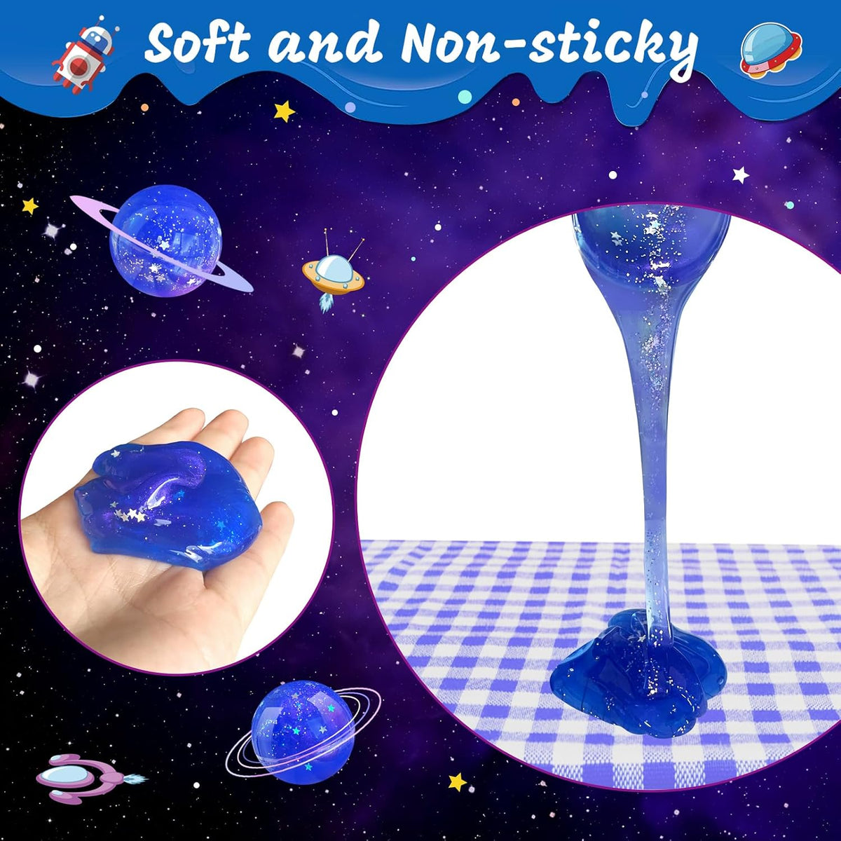 Original Stationery Galaxy Slime Kit.(29 pieces)(Rs 300 advance)