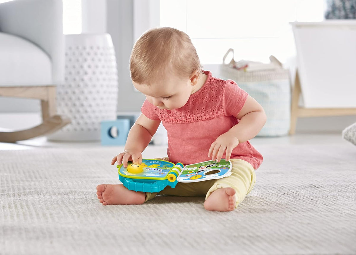 Fisher-Price Laugh & Learn Counting Animal Friends, Musical Baby Book.