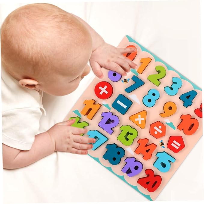 3-in-1 Wooden Numbers, Lacing activity and White board with marker(new)