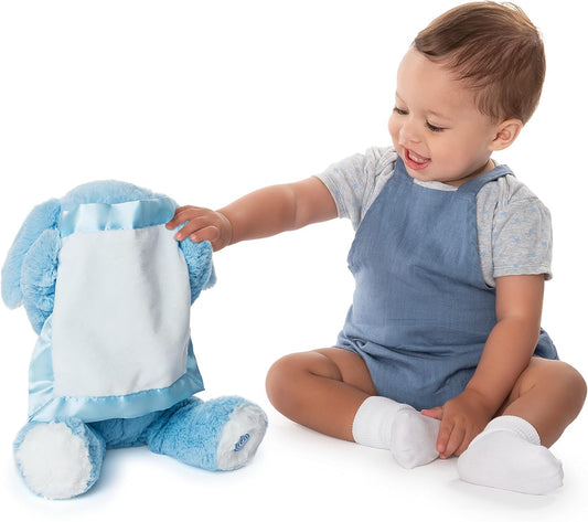 Peek-A-Boo Puppy Blue Soft Toy