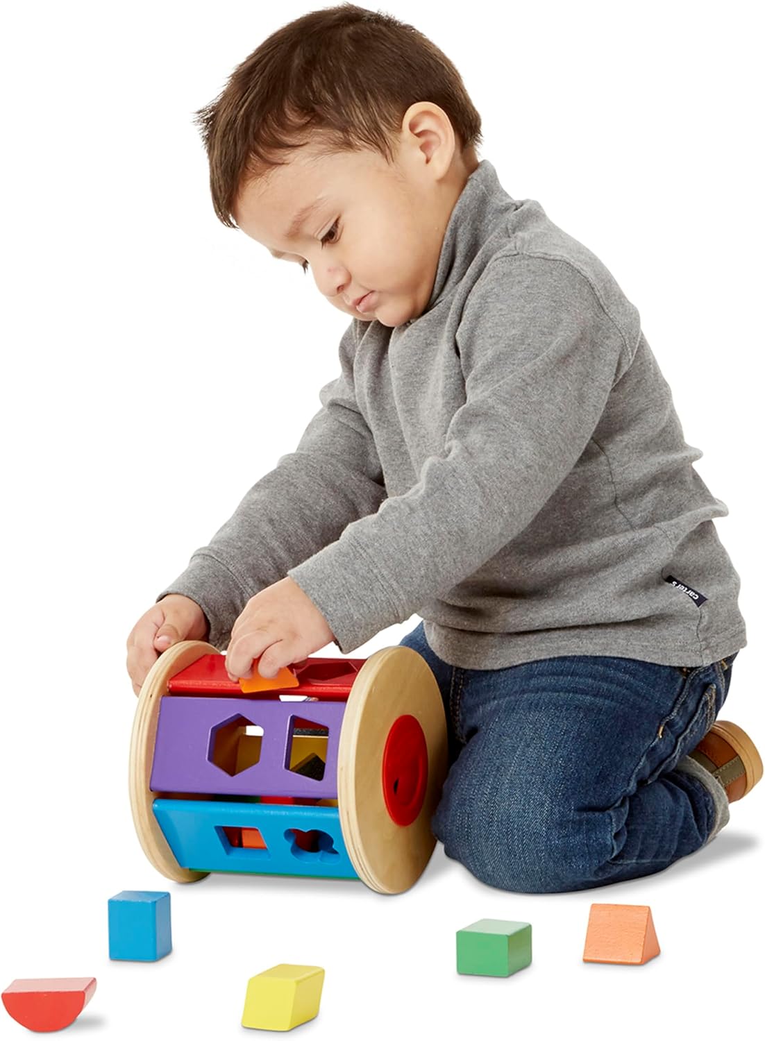 Melissa & Doug Match and Roll Shape Sorter.