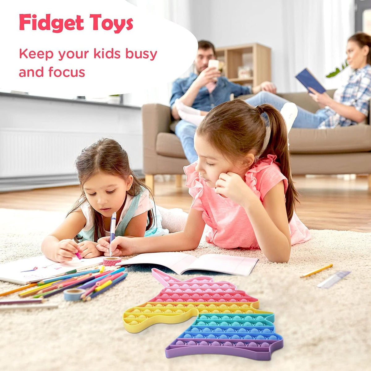 Unicorn 18 Inches Fidget Toy.