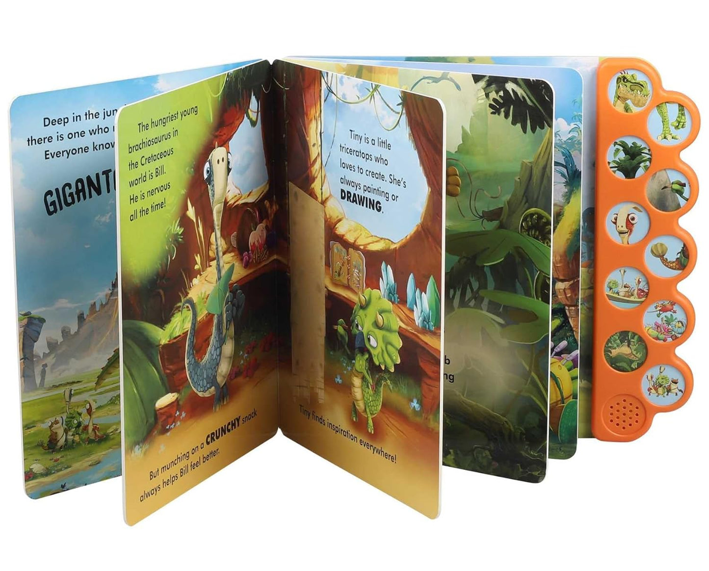 Gigantosaurus: Meet the Dinos! Sound Board Book.(batteries need replacement)