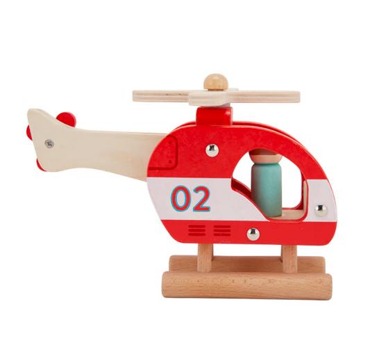 Wooden Helicopter Toy By WoodSeed. SKU:BXL-003