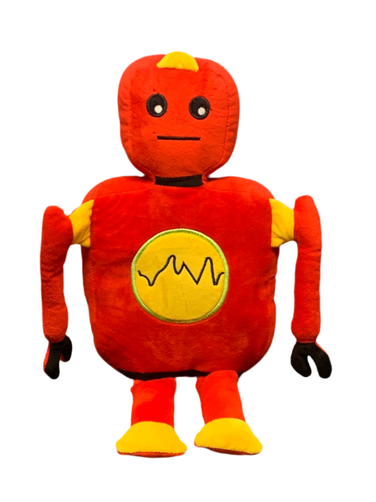 Red Robot Plush Toy