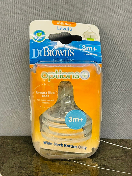 Dr Brown’s Wide neck Teats 3m+
