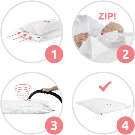 Compactor Aspispace Vacuum Storage Bag. (New) (Pack of 2)