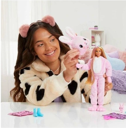 Barbie Cutie Reveal Doll with Bunny Plush Costume.