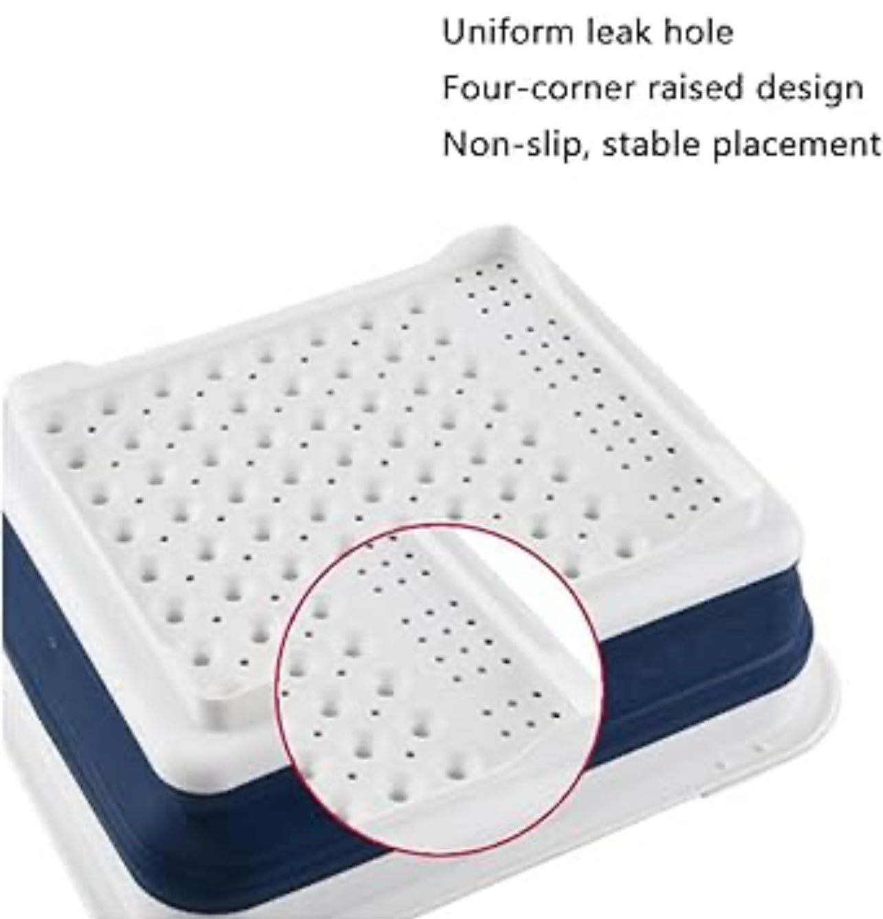 Collapsible Folding Quality Dish Drainer Cutlery Plate Holder Drying Rack