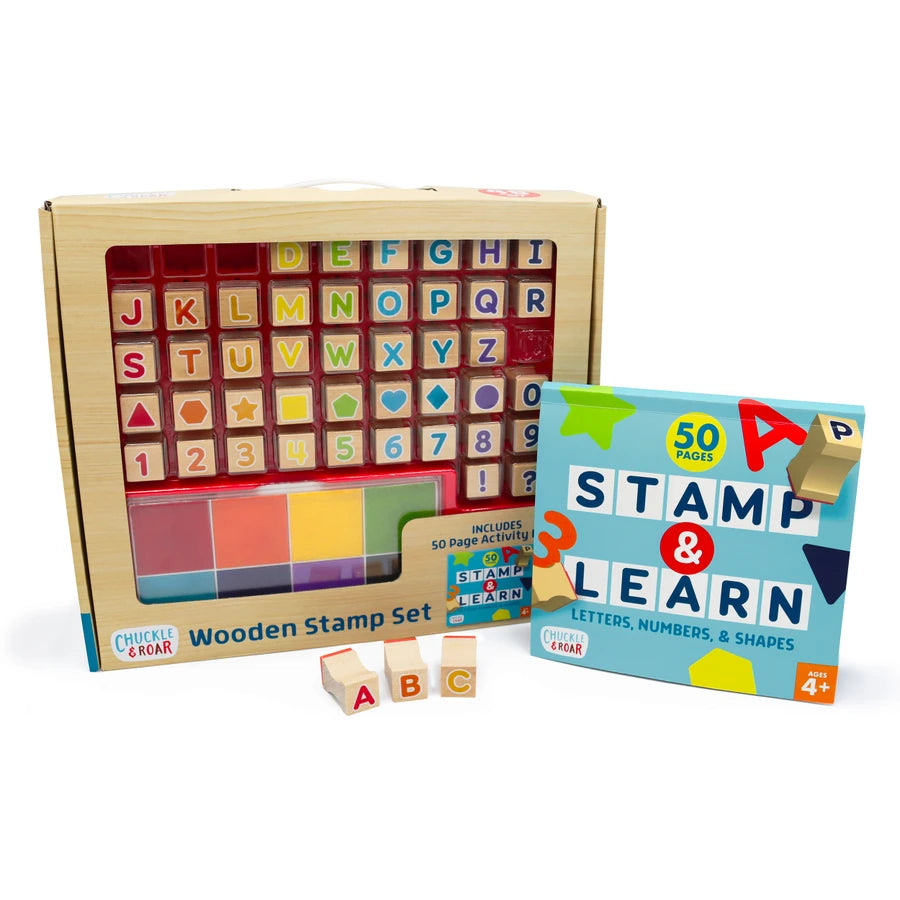 Chuckle & Roar Wooden Stamp Set. (New)(Rs 400 advance)