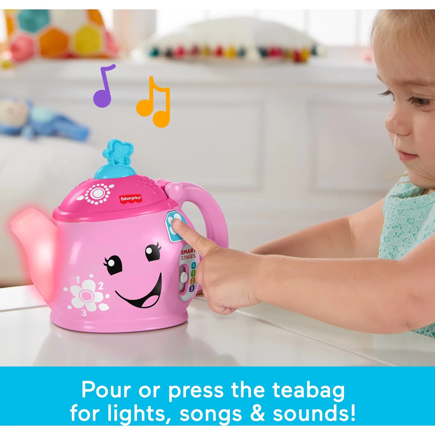 Fisher-Price Laugh & Learn Sweet Manners Teapot. SKU:BXL-042