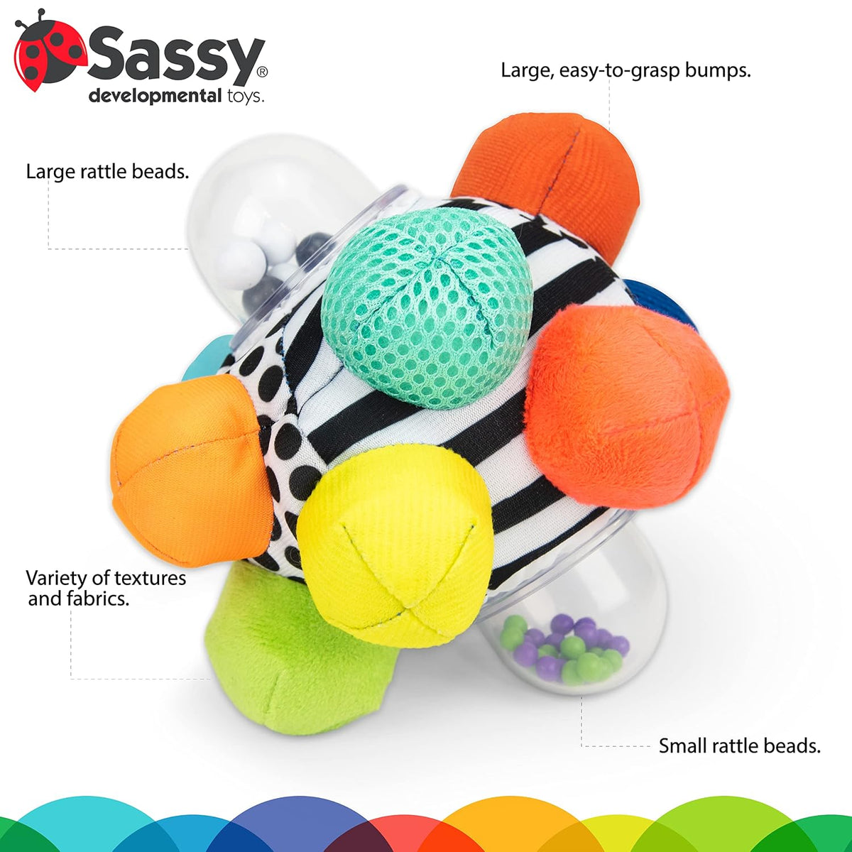 Sassy Developmental Bumpy Ball. (Rs 150 advance)