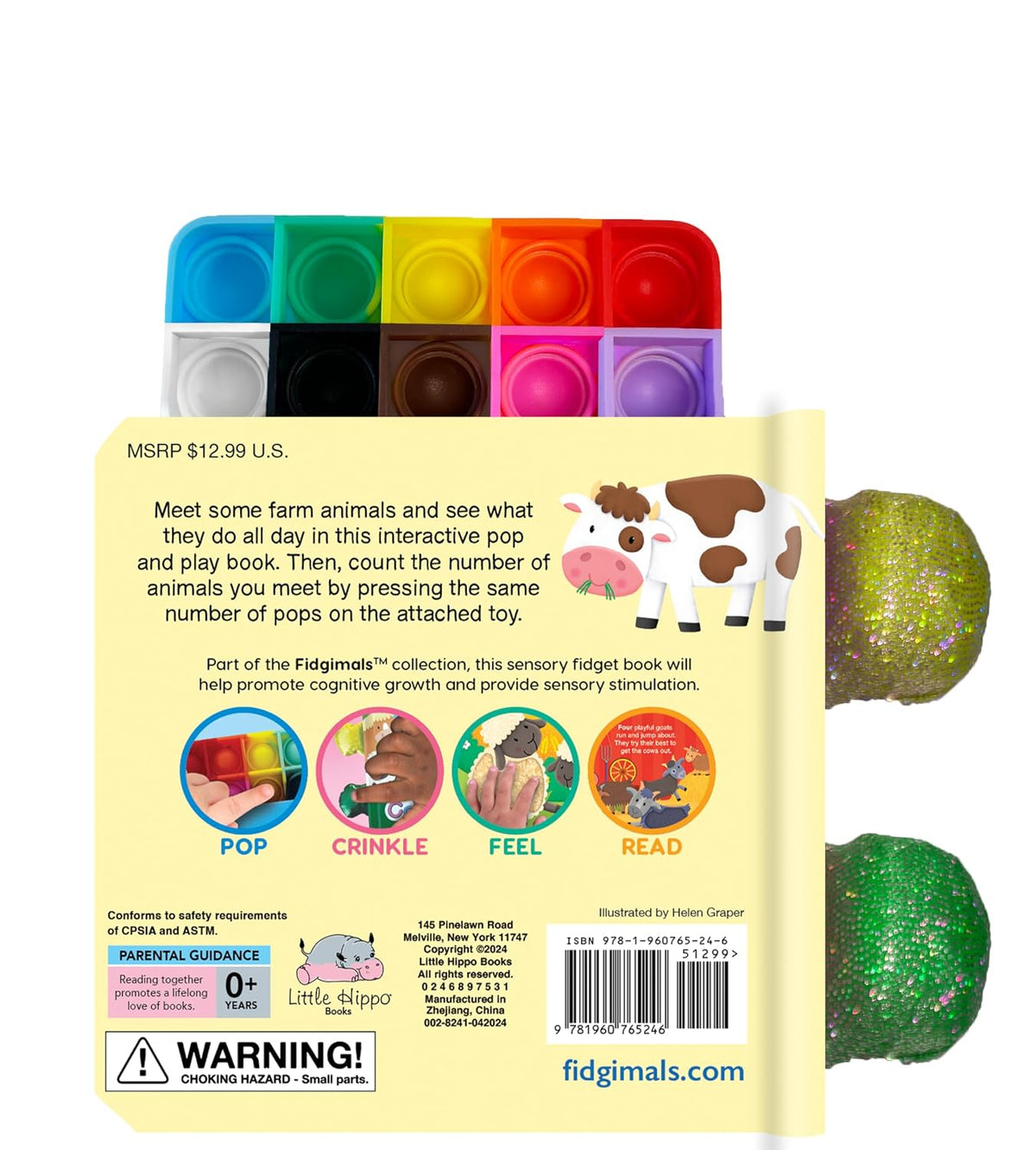 Fidgimals Farm Counting Educational Baby Book.(New)(Rs 200 advance)