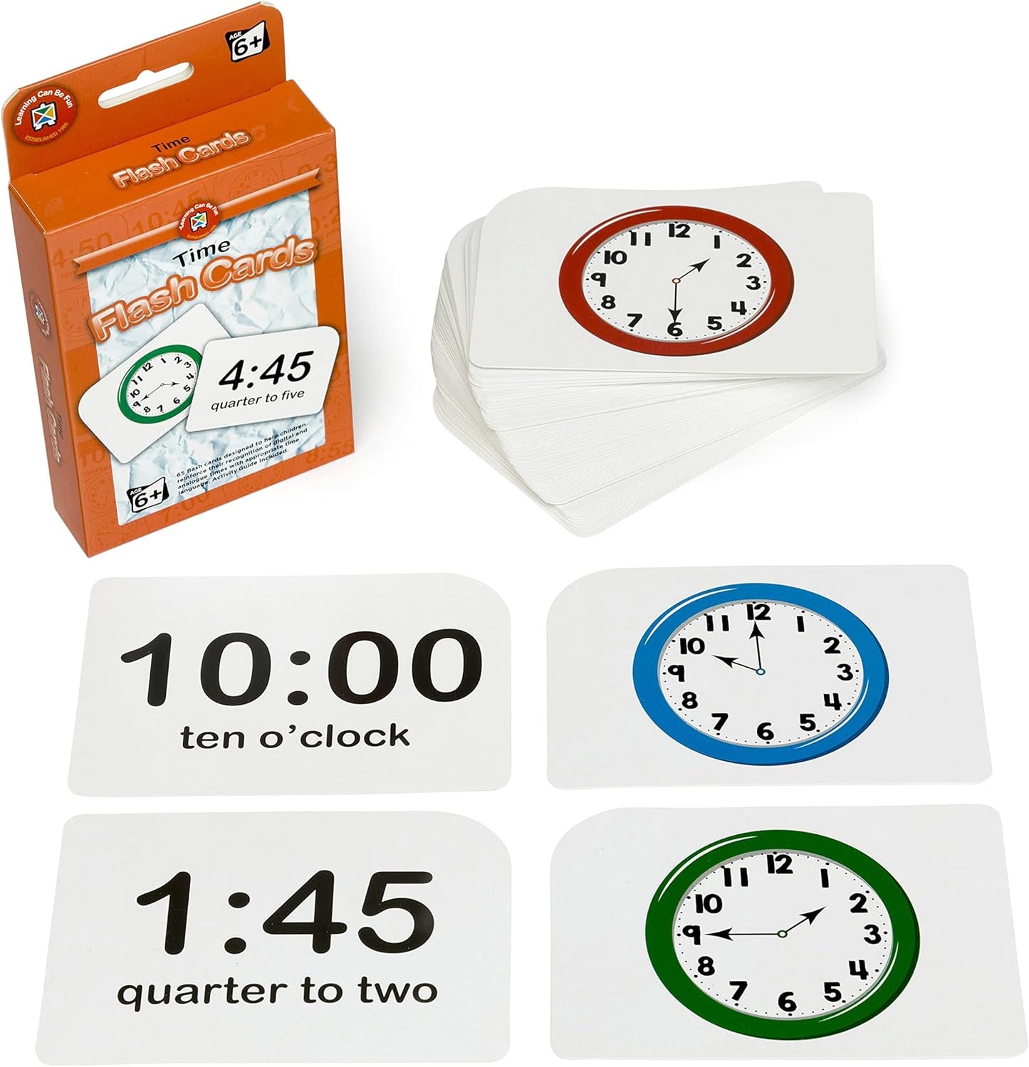 Learning Can Be Fun Time Flash Cards. (new) SKU:BXL-008