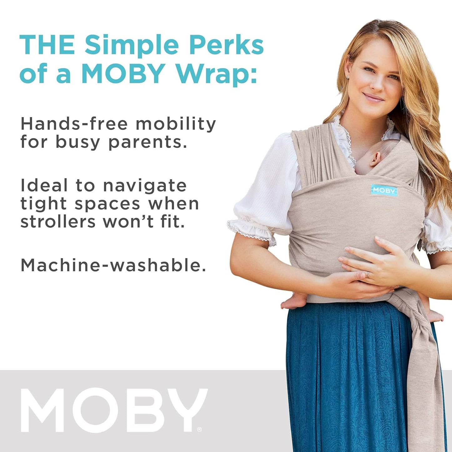 Moby Elements Baby Wrap Carrier. SKU:BXL-804 (Rs 800 advance)