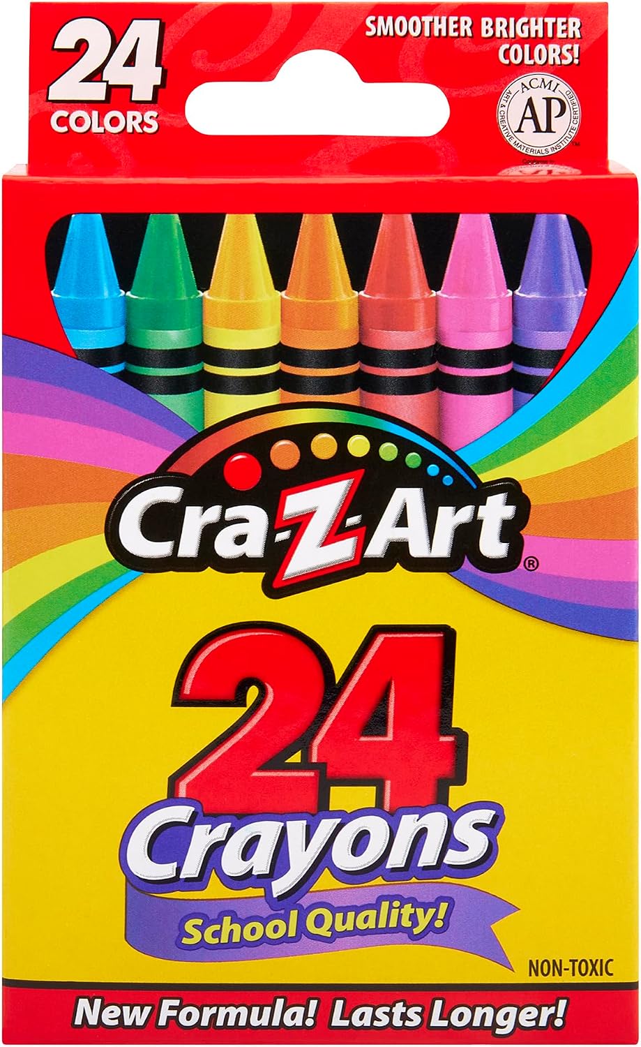 Cra-Z-Art 24 Count School Quality Crayons.(few pieces slightly damaged) (Rs 250 advance)