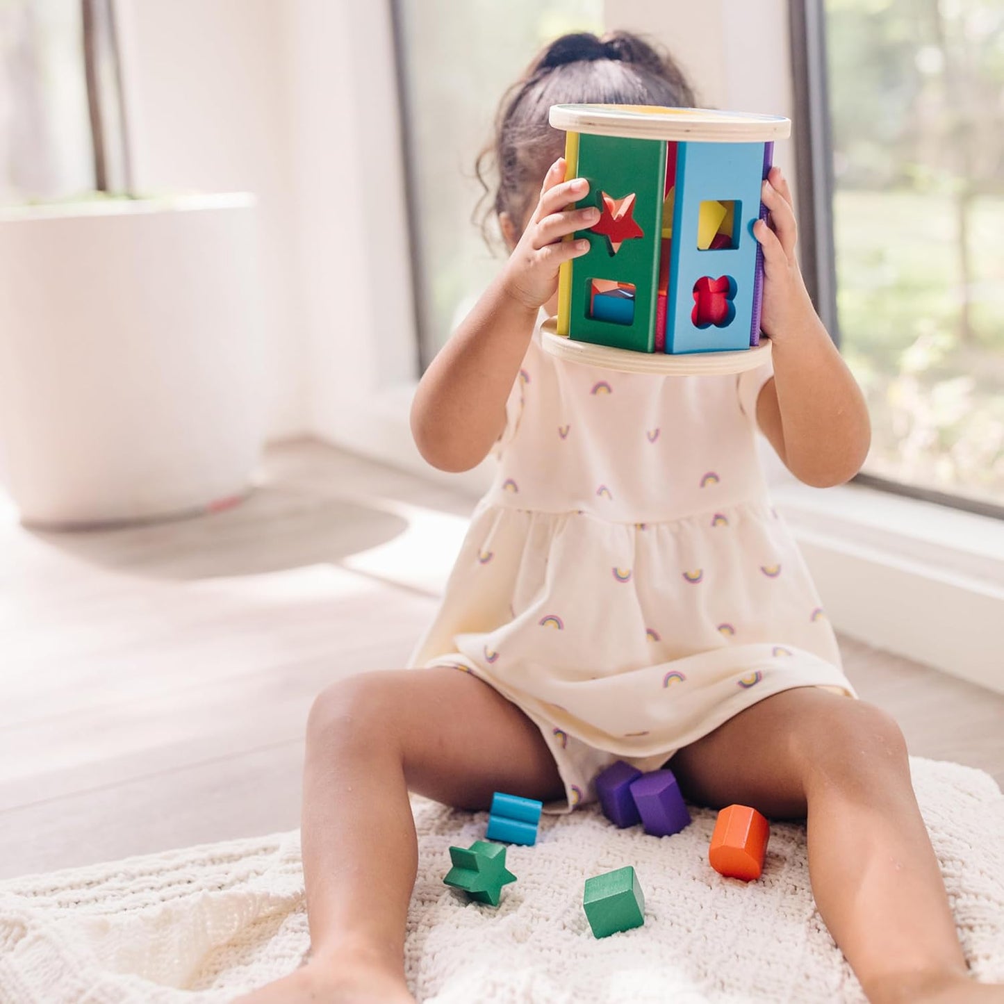 Melissa & Doug Match and Roll Shape Sorter.