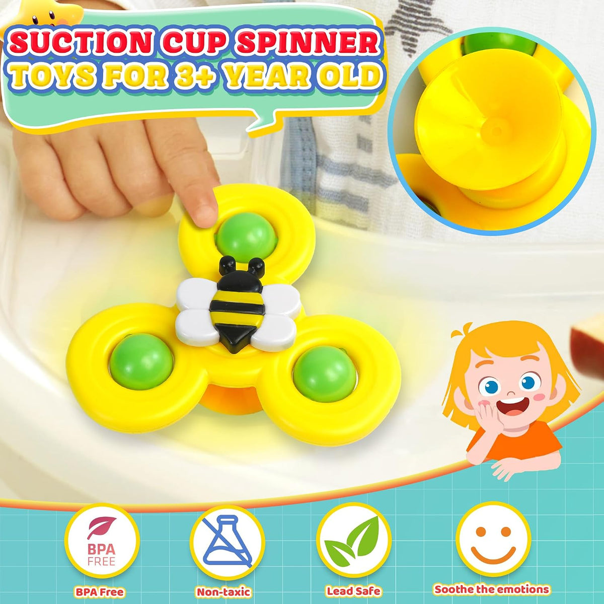 Sperric Suction Cup Spinner Toy.
