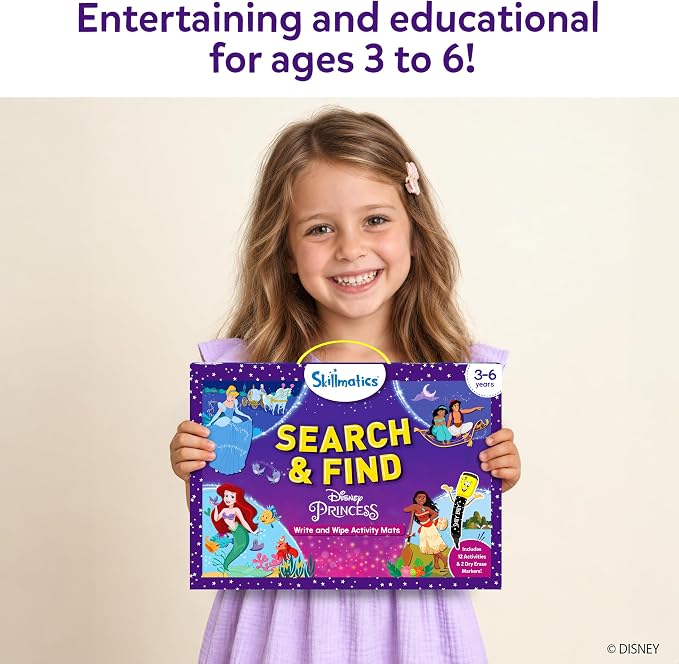 Skillmatics Search And Find Preschool Toy Disney Princess.(New)(250 advance)