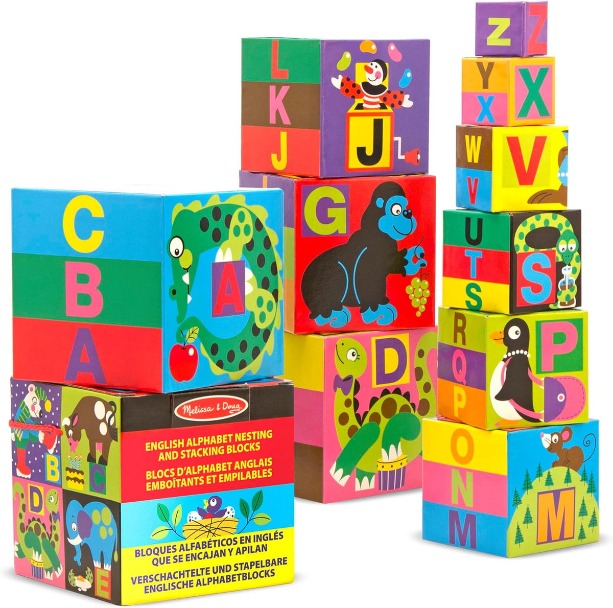 Melissa & Doug Stacking and Nesting Dice English Alphabet. (Rs 150 advance)(must check video)